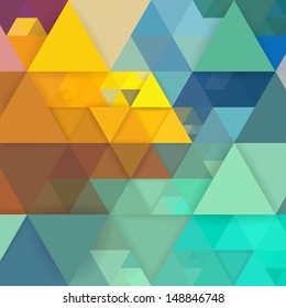 Abstract colorful geometric background with triangles. Vector illustration EPS 10.
