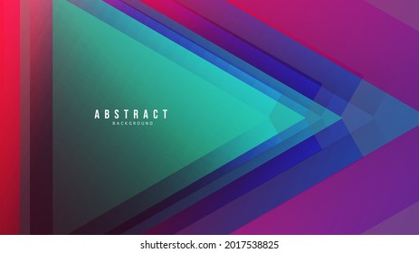 Abstract Colorful geometric background ,Triangles overlap until the shape and color of the neon lights , Modern background design for presentation design , illustration Vector EPS 10