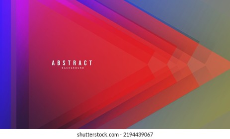 Abstract Colorful geometric background ,Triangles overlap until the shape and color of the neon lights , Modern background design for presentation design , illustration Vector EPS 10