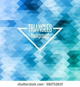 Abstract  colorful geometric background with triangles. Vector illustration.