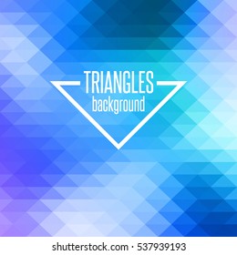 Abstract  colorful geometric background with triangles. Vector illustration.