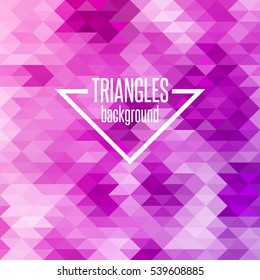 Abstract  colorful geometric background with triangles. Vector illustration.