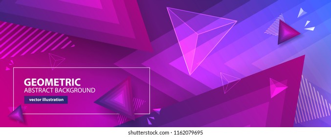 Abstract colorful geometric background. Vector illustration