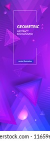 Abstract colorful geometric background. Vector illustration