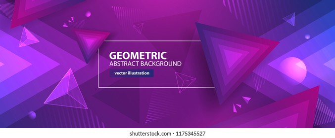 Abstract colorful geometric background. Vector illustration