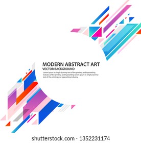 Abstract colorful geometric background. vector illustration