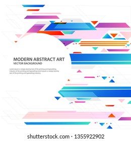 Abstract colorful geometric background. vector illustration