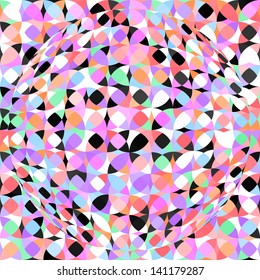 Abstract colorful geometric background, vector