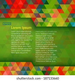 Abstract colorful geometric background. Vector illustration