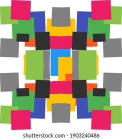 An abstract colorful geometric background. Vector illustration.