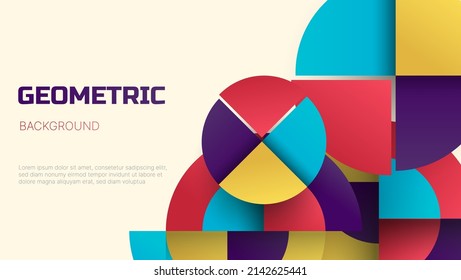 abstract colorful geometric background. vector illustration