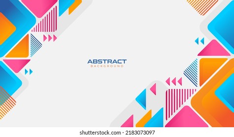 Abstract colorful geometric background vector
