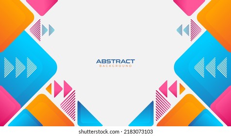 Abstract colorful geometric background vector