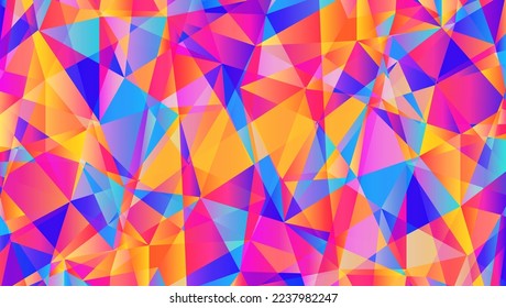 Abstract colorful geometric background, vector