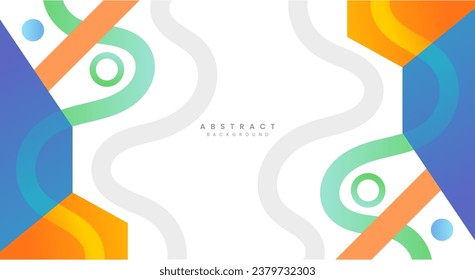 Abstract colorful geometric background vector