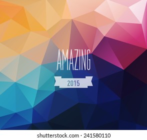 Abstract colorful  geometric background. Vector illustration