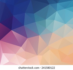 Abstract colorful  geometric background. Vector illustration