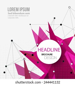Abstract colorful  geometric background. Vector illustration