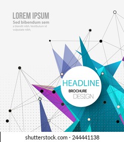 Abstract colorful  geometric background. Vector illustration 