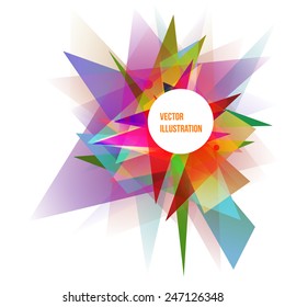 Abstract Colorful Geometric Background Vector Illustration