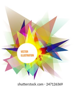 Abstract Colorful Geometric Background Vector Illustration