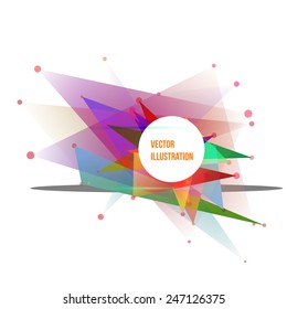 Abstract Colorful Geometric Background Vector Illustration