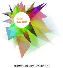 Abstract Colorful Geometric Background Vector Illustration