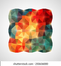 Abstract colorful geometric background. Vector illustration.