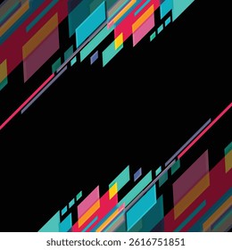 Abstract colorful geometric background. Vector illustration.