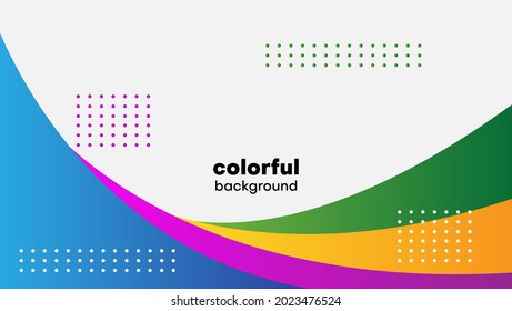 abstract colorful geometric background with wave