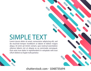 Abstract Colorful geometric banner Business icon, media, Technology styles logo design template.