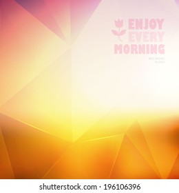Abstract colorful geometric blur background. Vector illustration