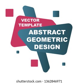 Abstract colorful geometric composition