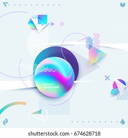 Abstract colorful geometric composition Abstract colorful geometric composition