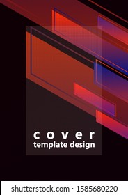 Abstract colorful geometric composition background of bright diagonal stripes and lines, frame for text. Dynamic, stylish design. Template for banners, flyers, posters, brochures. Vector illustration