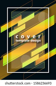 Abstract colorful geometric composition background of bright diagonal stripes and lines, frame for text. Dynamic, stylish design. Template for banners, flyers, posters, brochures. Vector illustration