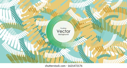 Abstract colorful geometric composition with flat style