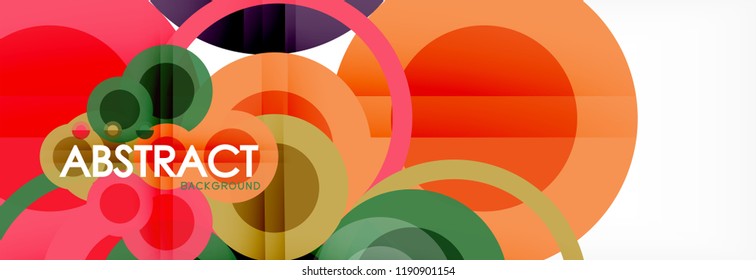 Abstrakte bunter geometrischer Aufbau - mehrfarbiger Hintergrund, Vektorgrafik