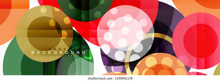 Abstrakte bunter geometrischer Aufbau - mehrfarbiger Hintergrund, Vektorgrafik