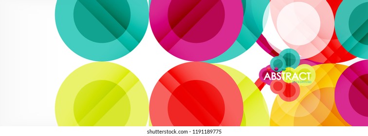 Abstrakte bunter geometrischer Aufbau - mehrfarbiger Hintergrund, Vektorgrafik