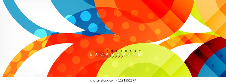 Abstrakte bunter geometrischer Aufbau - mehrfarbiger Hintergrund, Vektorgrafik