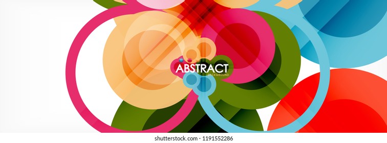 Abstrakte bunter geometrischer Aufbau - mehrfarbiger Hintergrund, Vektorgrafik