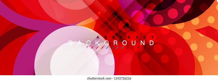Abstrakte bunter geometrischer Aufbau - mehrfarbiger Hintergrund, Vektorgrafik