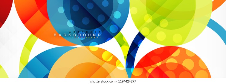Abstrakte bunter geometrischer Aufbau - mehrfarbiger Hintergrund, Vektorgrafik