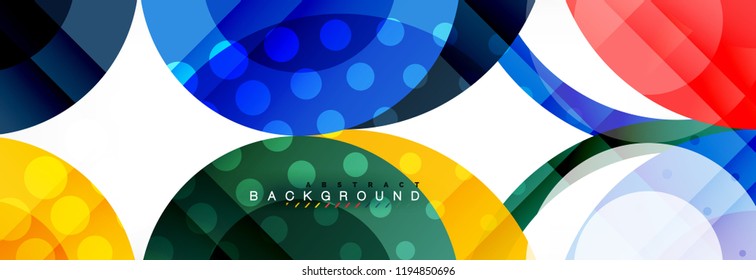 Abstrakte bunter geometrischer Aufbau - mehrfarbiger Hintergrund, Vektorgrafik