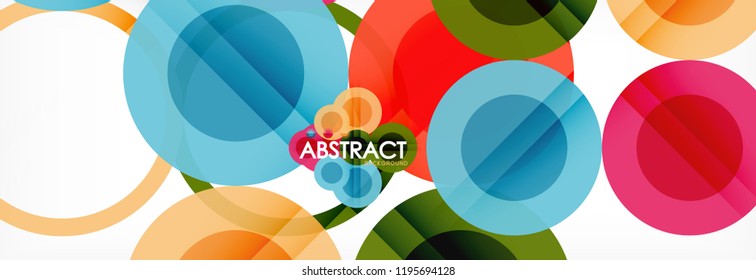 Abstrakte bunter geometrischer Aufbau - mehrfarbiger Hintergrund, Vektorgrafik