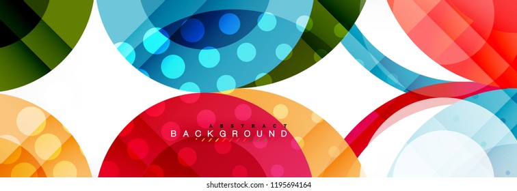 Abstrakte bunter geometrischer Aufbau - mehrfarbiger Hintergrund, Vektorgrafik