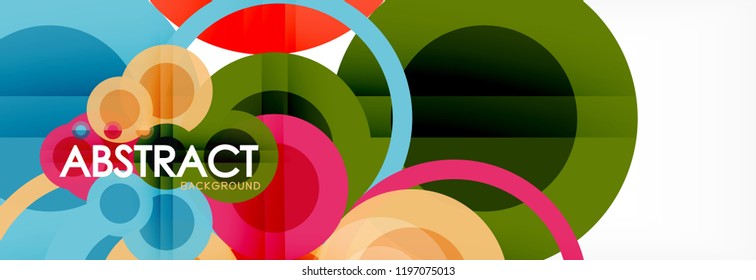 Abstrakte bunter geometrischer Aufbau - mehrfarbiger Hintergrund, Vektorgrafik