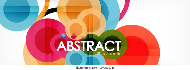Abstrakte bunter geometrischer Aufbau - mehrfarbiger Hintergrund, Vektorgrafik