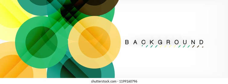 Abstrakte bunter geometrischer Aufbau - mehrfarbiger Hintergrund, Vektorgrafik
